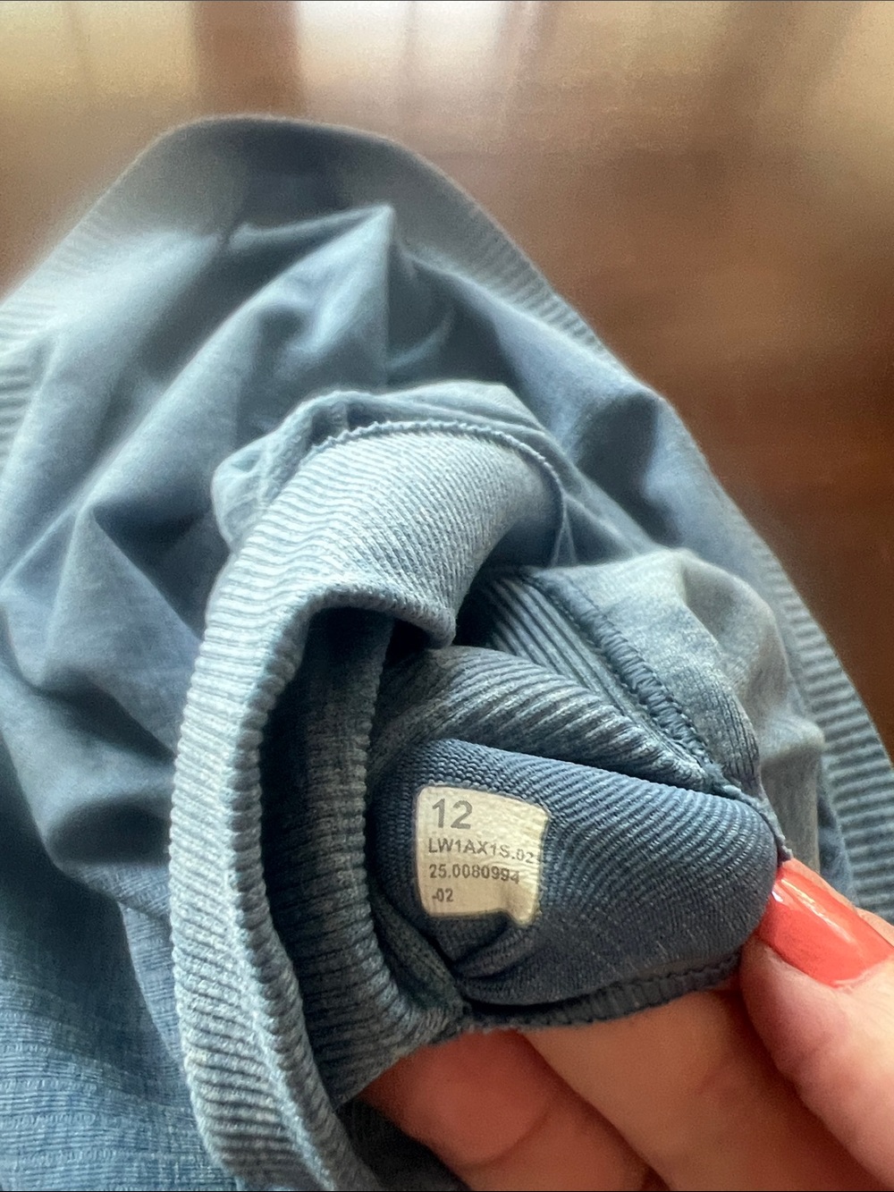 Lululemon Eeb to Street Light Blue Ribbed Racerback Tank Top - Picture 2 of 2